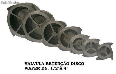 Válvula retenção tipo disco wafer