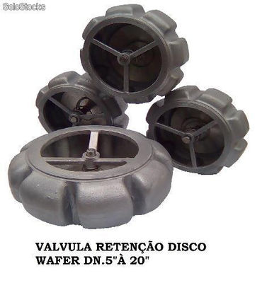 Válvula retenção tipo disco wafer
