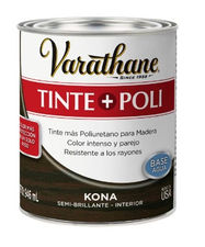Varathane tinte + poly- Kona
