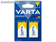Varta Batterie Alkaline, E-Block, 6LR61, 9V - Energy, Blister (2-Pack)