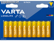 Varta Batterie Alkaline, Mignon, AA, LR06, 1.5V Longlife, Blister (10-Pack)