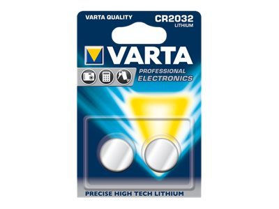 Varta Batterie Lithium Knopfzelle CR2032 3V Blister (2-Pack) 06032 101 402
