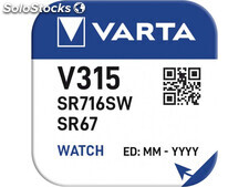 Varta Batterie Silver Oxide, Knopfzelle, 315, SR67, 1.55V (10-Pack)