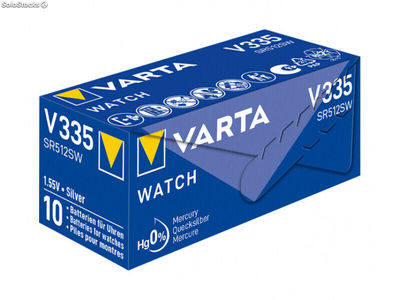 Varta Batterie Silver Oxide, Knopfzelle, 335, SR512, 1.55V (10-Pack)