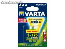 Varta Photo Power Akku Micro (AAA) 800 mAh 1,2 V ((2er Pack) 56703101402