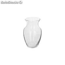 Vase en verre forme parapluie - effet gouttes de pluie - h 19,5 cm