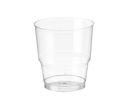Vaso agua catering-hotel 220 ml poliestireno transparente en bolsa individual,