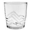 Vaso agua vidrio - cristal 255 ml con relieve.