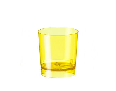 Vaso chupito 33 ml poliestireno amarillo, caja 1000 unidades