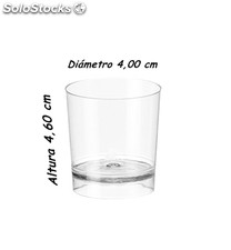 Vaso chupito 33 ml poliestireno transparente, caja 1000 unidades