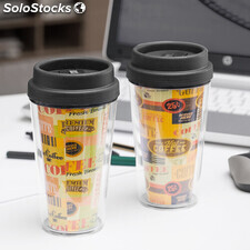 Vaso con Tapa y Doble Pared Coffee Gadget and Gifts