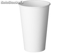 Vaso de cartón 600 ml bebida caliente color blanco, caja 1000 unidades