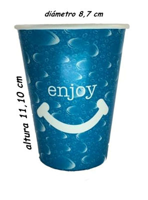 Vaso de cartón bebida fria azul 360 ml, caja 1000 unidades - Foto 2