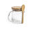 Vaso de cristal borosilicato 420 ml con tapa y cuchara de bambú KISCH - Foto 2