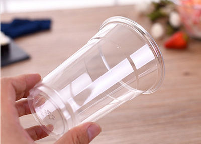 Vaso de plástico desechable para beber zumo frío en blanco para mascotas - Foto 2