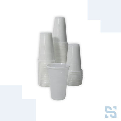 Vaso desechable 200 ml polipropileno blanco, caja 3000 unidades - Foto 3