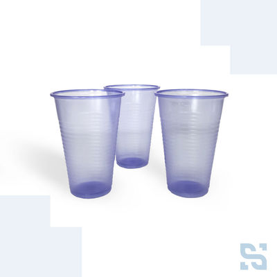 Vaso desechable 220 ml polipropileno azul transparente, caja 3000 unidades - Foto 2