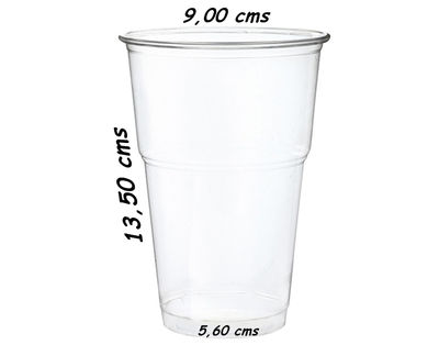 Vaso desechable 500 ml polipropileno transparente, caja 1000 unidades - Foto 2