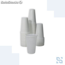 Vaso desechable blanco 166 ml poliproplieno para máquina automática, caja 3000