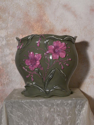 Vaso in ceramica stile liberty luxury