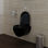Vaso sanitário pendurado na parede preto - 1