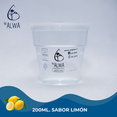 Vaso sellado Agua Saborizada Mi Alwa Sabor Limon