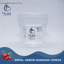 Vaso sellado Agua Saborizada Mi Alwa Sabor Manzana Cereza