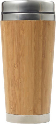 Vaso termo de bambú 400 ml para viaje u oficina - Foto 3
