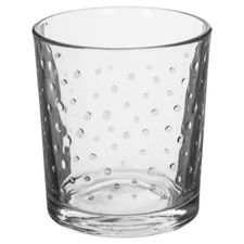 Vaso vidrio agua gotas 260ml