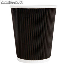 Vasos corrugados de café para llevar CM543 - Negro - 227ml - 90(Al) x 83( )mm - Foto 3
