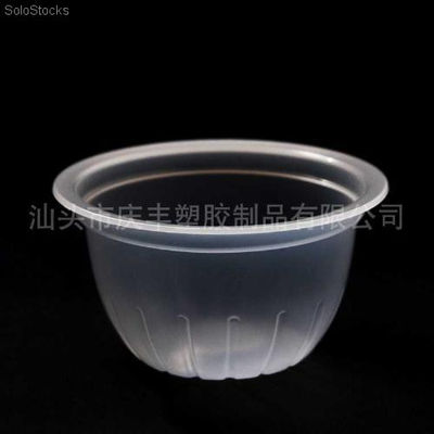 vasos plasticos transparentes de forma de cabeza rapada 140g