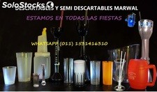 Vasos y Copas Descartables para boliches y fiestas