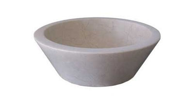 vasque en marbre créme marfil conique - Photo 2