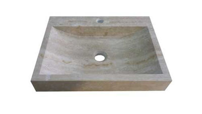 vasque en marbre Travertino Crema Romano