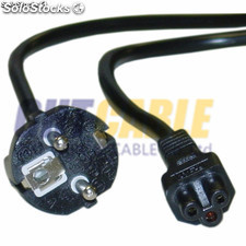 VDE plug europa power cord para portátil O.D.:5.6mm,（0.07 16pieces） 3C