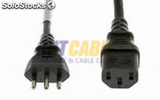 VDE plug Italia power cord para computadora O.D.:5.6mm,（0.08 20pieces） 3C