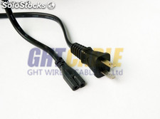 VDE plug power cord plano O.D.:5.6mm， （0.08 28pieces） 2C&quot;