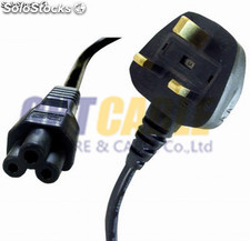 VDE plug UK power cord para portátil O.D.:5.6mm，（0.07 16pieces） 3C