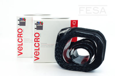 Velcro sticky back negro rollo 19MM x 4M caja/3 fesa - Foto 2