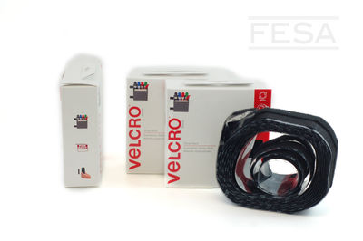 Velcro sticky back negro rollo 19MM x 4M caja/3 fesa - Foto 4
