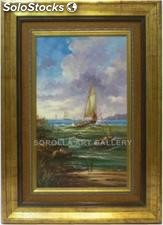 Veleros | Pinturas de marinas, puertos y barcas en óleo sobre lienzo