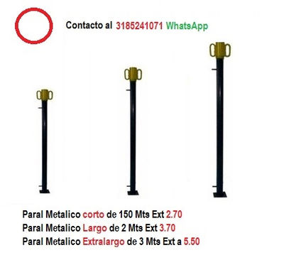 venta de parales telescopicos