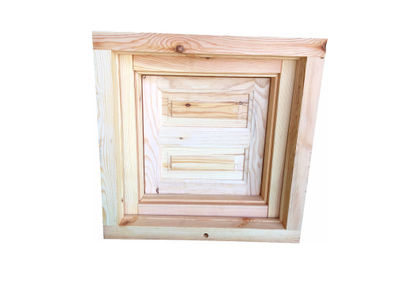 Ventana madera natural cierre hermético 60cm X 60cm (1 hoja) - Foto 4