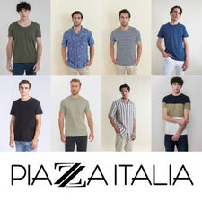 Vente en gros de vêtements d'été pour hommes de la marque Piazza Italia