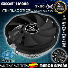 Ventilador CPU Exeom Silent MX12 Cooler Fan 12cm. Ultra Silencioso
