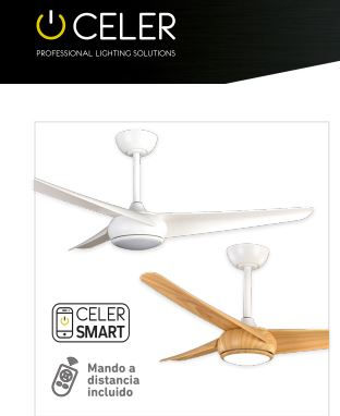 SPC Conforto AC Ventilador de Techo WiFi con Luz y Mando a Distancia