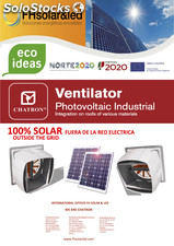 Ventilador industrial 100% solar / extractor industrial 100% solar