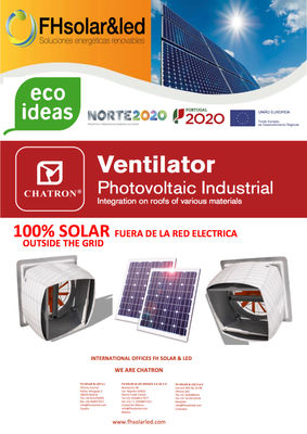 ventilador industrial fotovoltaico /100% Solar / EXTRACTOR SOLAR