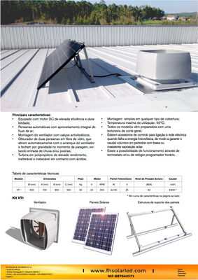 Ventilador o extractor industrial solar &amp;gt;&amp;gt;V1-2 - Foto 3
