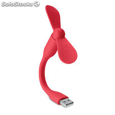 Ventilador portátil USB rojo MOMO9063-05